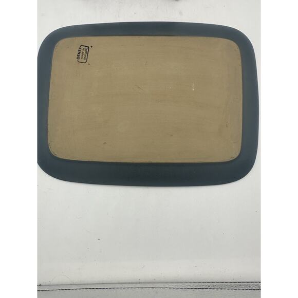 Denby Langley Stone Ware Blue Tray Platter Large Plate Hand England 13.5” VTG - Picture 7 of 8